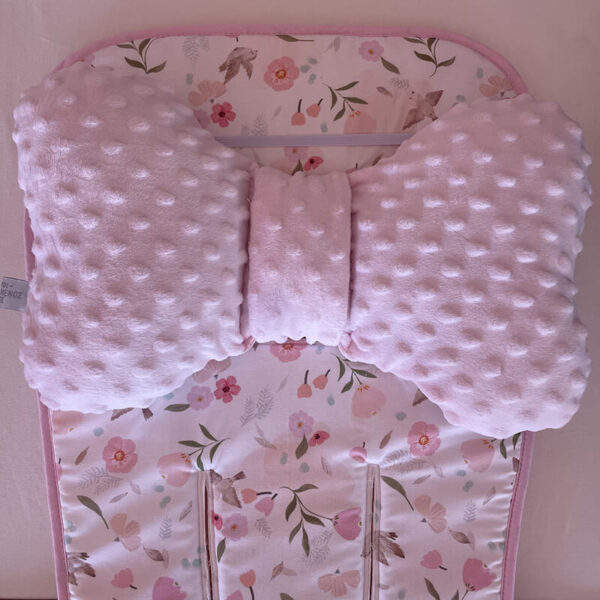 Βρεφικό μαξιλάρι Wings για το καρότσι με print Pretty Flowers