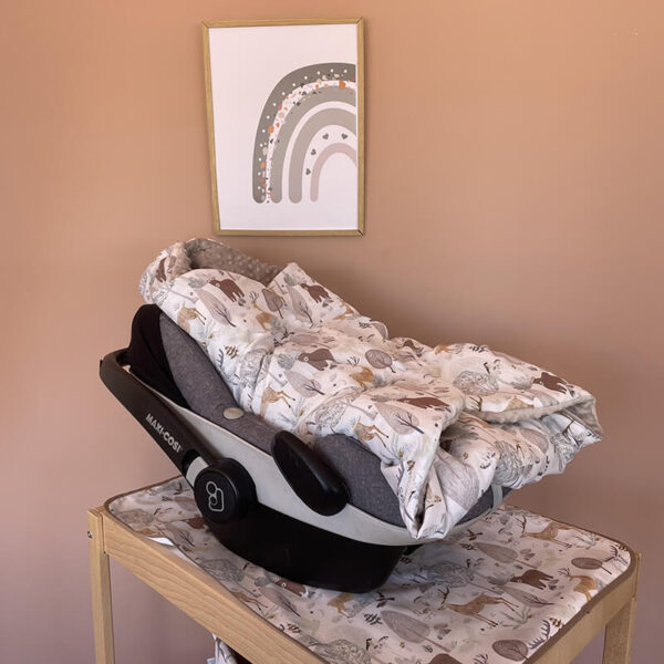 Κουβέρτα Car Seat με print Forest animals