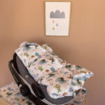 Κουβέρτα Car Seat με print Dinosaurs