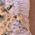 Βρεφική φωλίτσα από βαμβάκι Oeko-Tex με print Dinosaurs