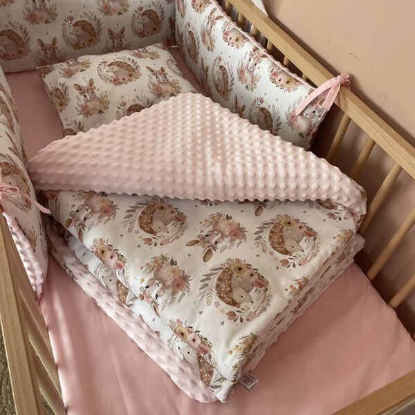 Βρεφικό βαμβακερό πάπλωμα με print Romantic