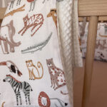 Βρεφική πικέ κουβέρτα με print Safari | Karfitsomenosgatos
