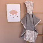 Παιδικό πόντσο θαλάσσης από βαμβάκι Oeko-Tex με Spring print