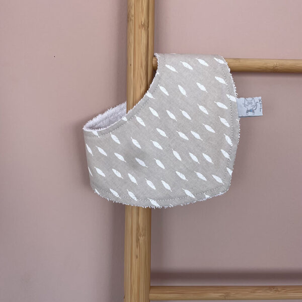 Βρεφική σαλιάρα από βαμβάκι Oeko-Tex με Natural print