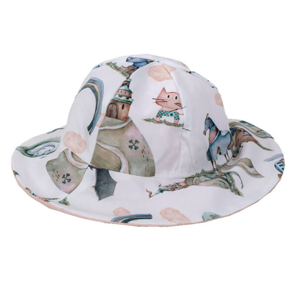 Παιδικό καπέλο από βαμβάκι Oeko-Tex με Fairytale print | Karfitsomenosgatos