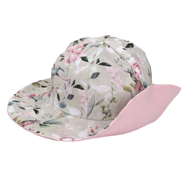 Παιδικό καπέλο από βαμβάκι Oeko-Tex με Floral Garden print | Karfitsomenosgatos