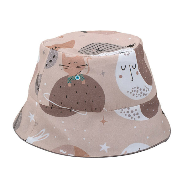 Παιδικό καπέλο από βαμβάκι Oeko-Tex με Sleeping Planets print | Karfitsomenosgatos