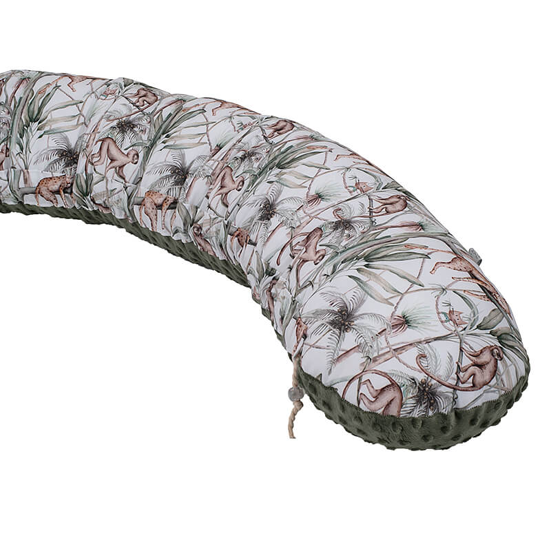 karfitsΒαμβακερό μαξιλάρι θηλασμού/εγκυμοσύνης με print Jungle Animals | Karfitsomenosgatos