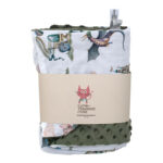 Βρεφική βελουτέ κουβέρτα από βαμβάκι Oeko-Tex με print Fairytale | Karfitsomenosgatos