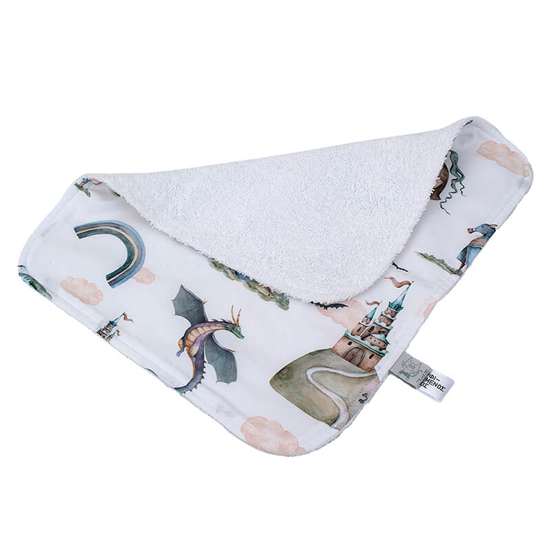 Βρεφικό πανάκι/πετσετάκι φροντίδας από βαμβάκι Oeko-Tex με Fairytale print | Karfitsomenosgatos