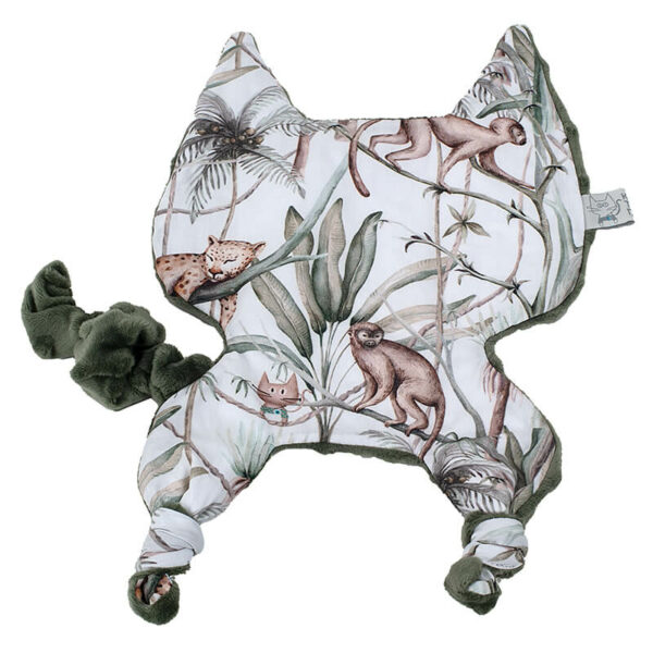 Βρεφικό πανάκι παρηγοριάς από βαμβάκι Oeko-Tex με Jungle Animals print