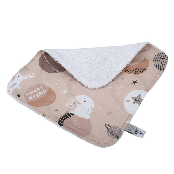Βρεφικό πανάκι/πετσετάκι φροντίδας από βαμβάκι Oeko-Tex με Sleeping Planets print